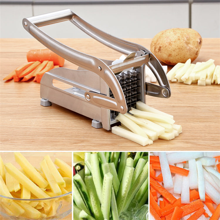 Aparat de taiat cartofi pai si legume, din inox, cu 1 forma de taiere, Potato Chopper