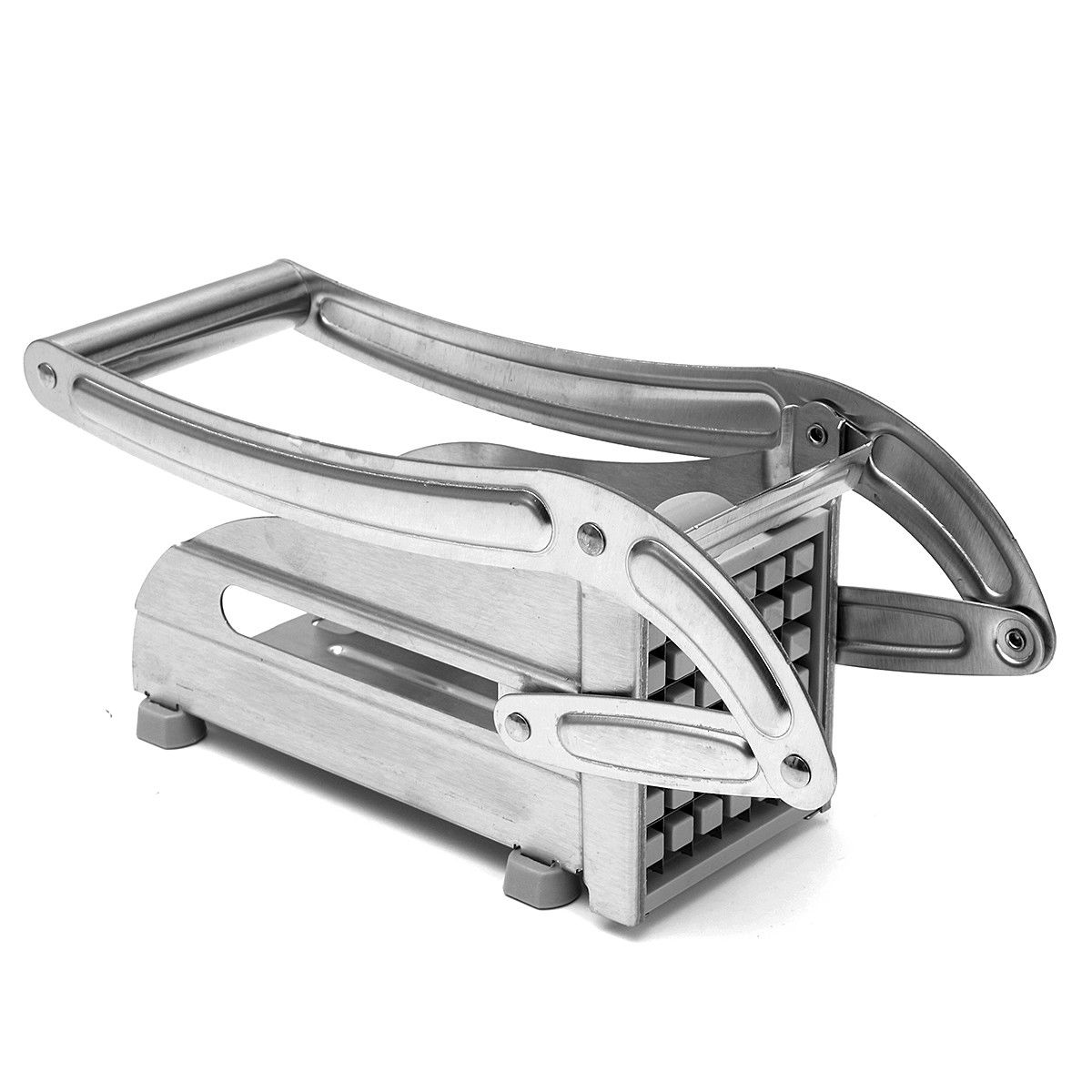 Aparat de taiat cartofi pai si legume, din inox, cu 1 forma de taiere, Potato Chopper