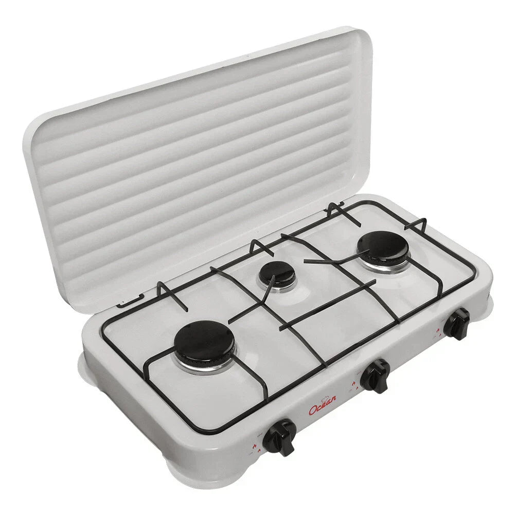 Aragaz portabil pe gaz cu 3 arzatoare – camping si uz casnic