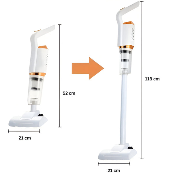Aspirator de mana vertical, cu acumulator 2000 mAh, fara fir, 120W