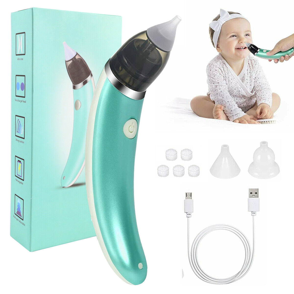 Aspirator nazal electric pentru bebelusi