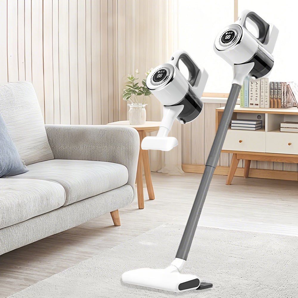 Aspirator vertical Fara Fir 2 in 1, Functie de Mop, 3 Capete incluse, Autonomie 48 minute, 100W