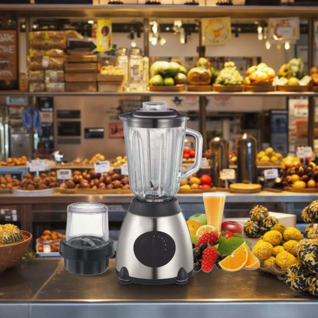 Blender 2 in 1 cu rasnita de cafea, 2200W, 5 viteze, 1.5L, carcasa