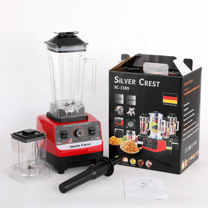 Blender Profesional de bucatarie 2 in 1, 2.5L, motor din cupru, 15 viteze, 4500W