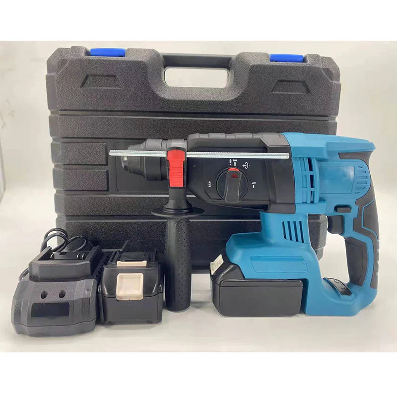 Bormasina cu Percutie Fara Fir Brushless 1850W, 2 Acumulatori 18V, 2580 rpm, Ciocan Rotopercutor SDS Plus