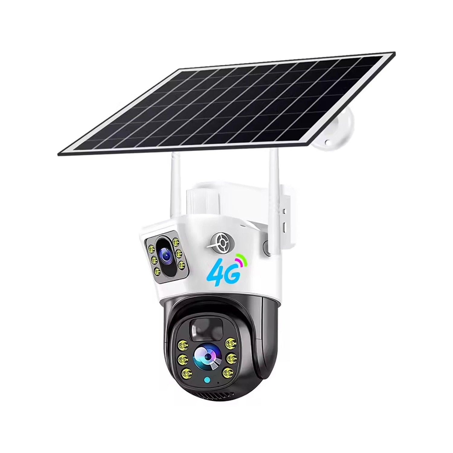 Camera Supraveghere 4G Dubla cu Panou Solar, Ultra HD, Dual Camera 6MP, Incarcare Solara, Rotire Din Aplicatie, Rezistenta La Apa, Infrarosu, Microfon si Difuzor