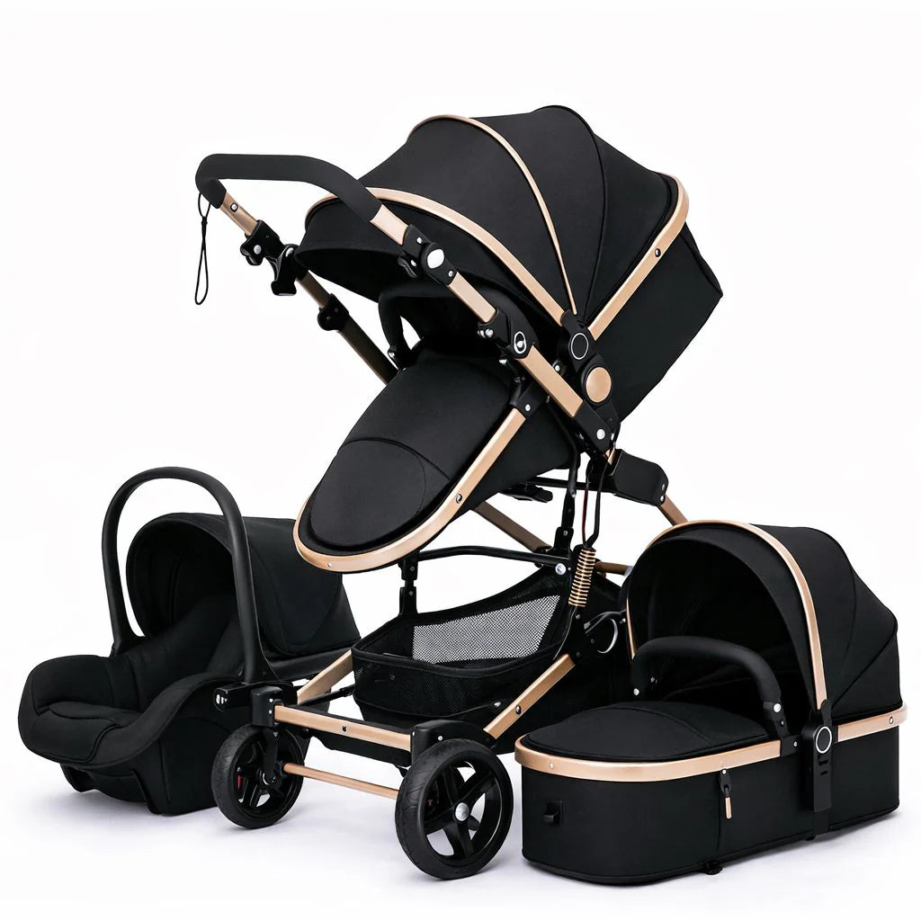 Carucior pliabil pentru copii, 3 în 1, Multifunctional – Landou, Scaun Auto si Carucior Sport