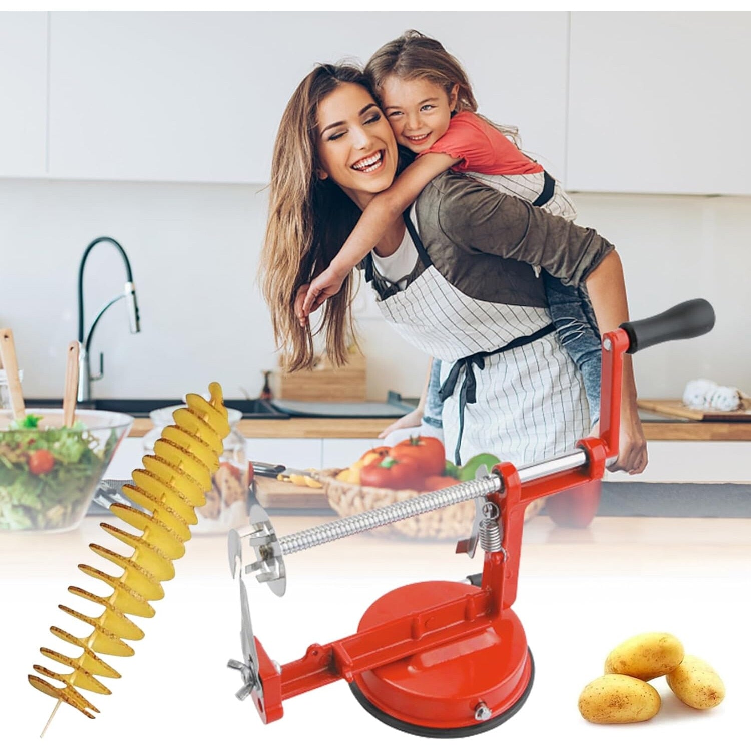 Dispozitiv pentru taiat cartofi in spirala Spiral Potato Slicer