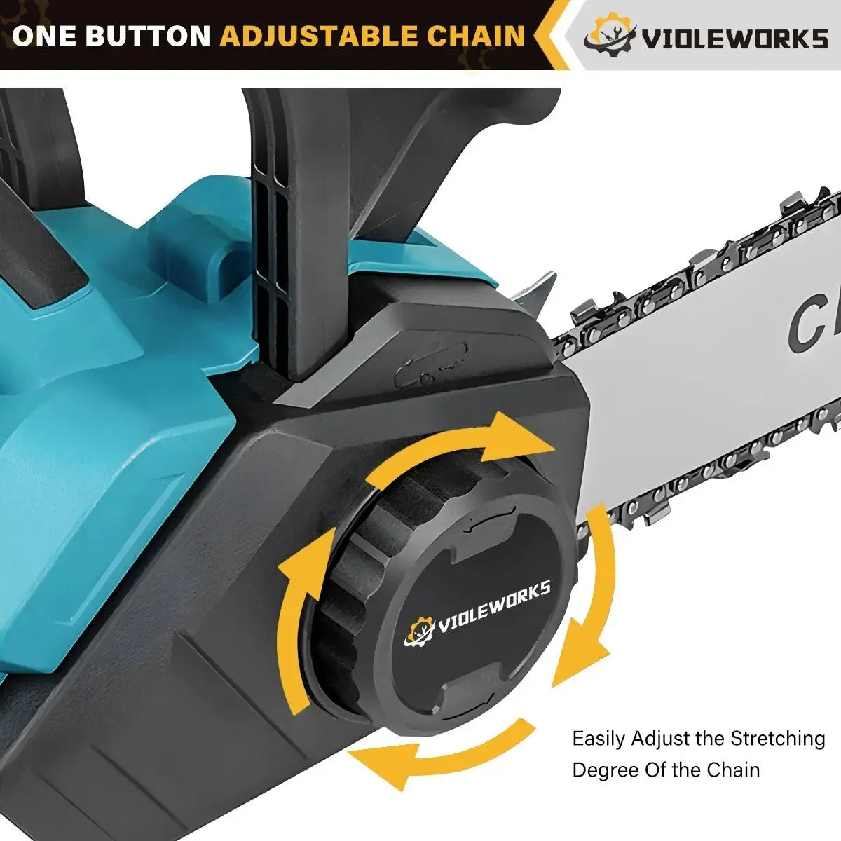 Drujba Electrica fara Fir, 16 inch, cu 2 Acumulatori 48V 6Ah, Motor Brushless, 2300W, Ungere Automata, Taiere 40 cm