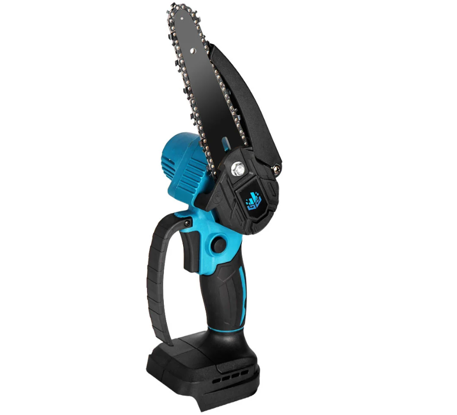 Drujba Fierastrau cu 2 Acumulator 48V, lama 6 inch/15 cm, 2 lanturi, fara fir, portabil