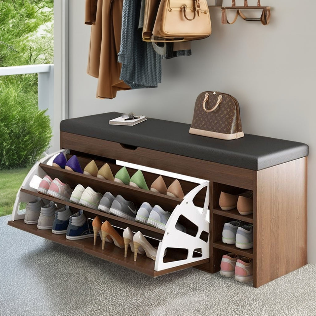 Dulap pentru pantofi tip bancheta, 80 x 30 x 51 cm