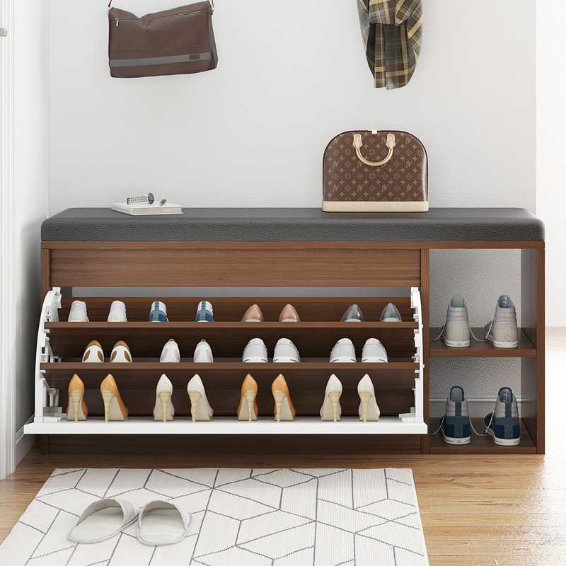 Dulap pentru pantofi tip bancheta, 80 x 30 x 51 cm
