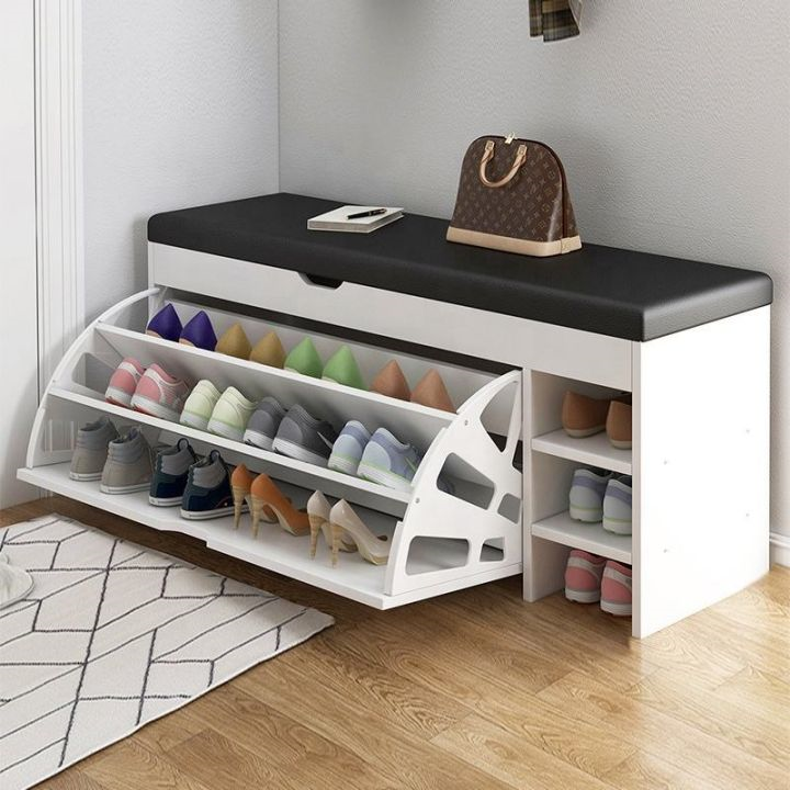 Dulap pentru pantofi tip bancheta, 80 x 30 x 51 cm