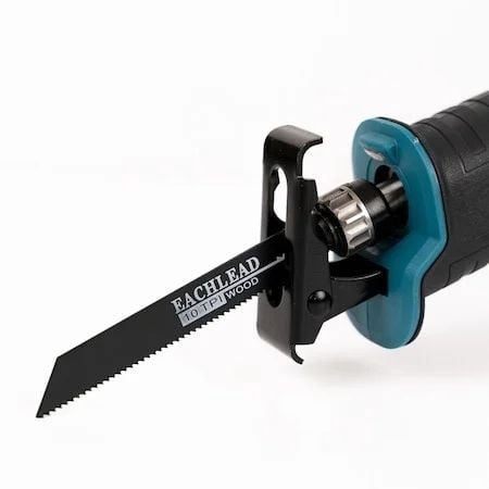 Fierastrau tip sabie cu 2 acumulatori 48V 5Ah, Okboons, 3000 rpm, 4 panze incluse, trusa transport