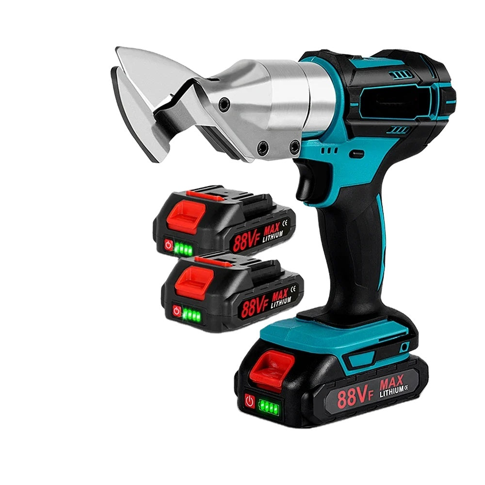 Foarfeca electrica de taiat tabla cu 2 acumulatori 2 Ah, 48V, Blitz Power