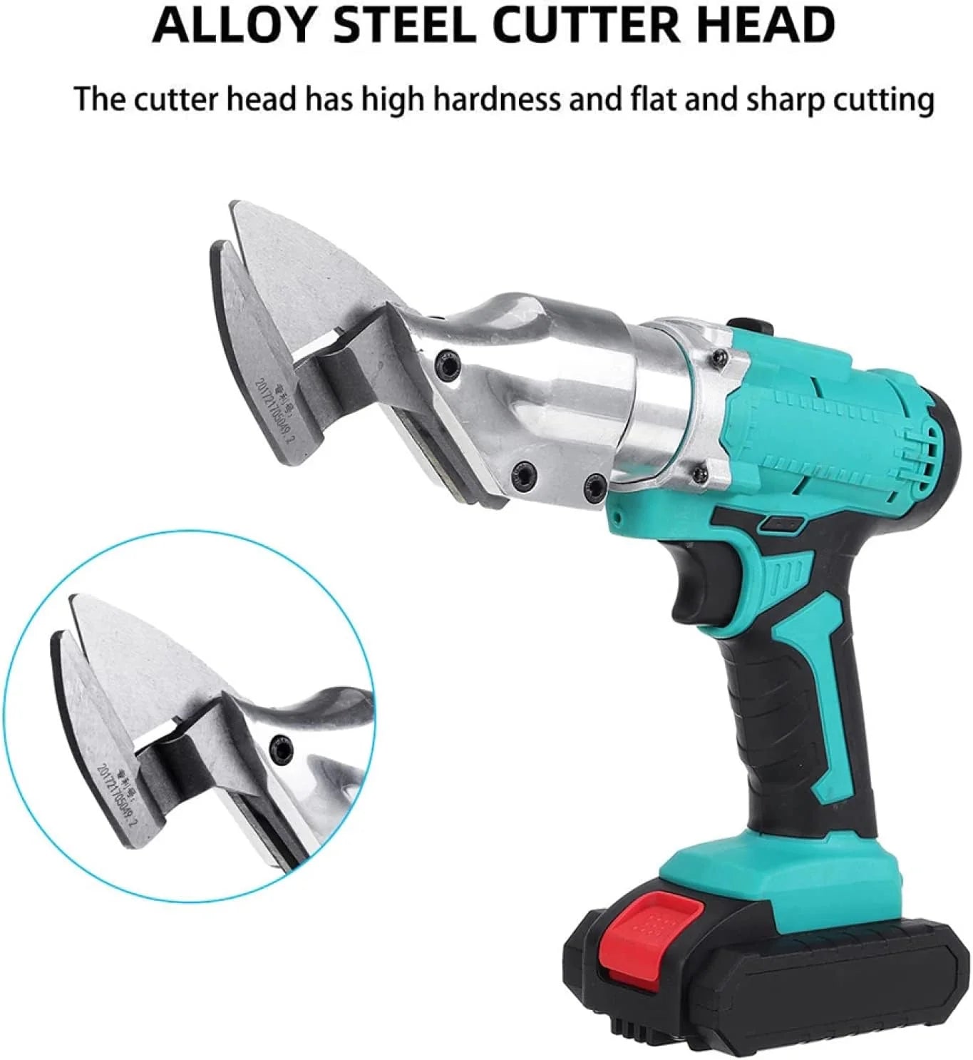 Foarfeca electrica de taiat tabla cu 2 acumulatori 2 Ah, 48V, Blitz Power