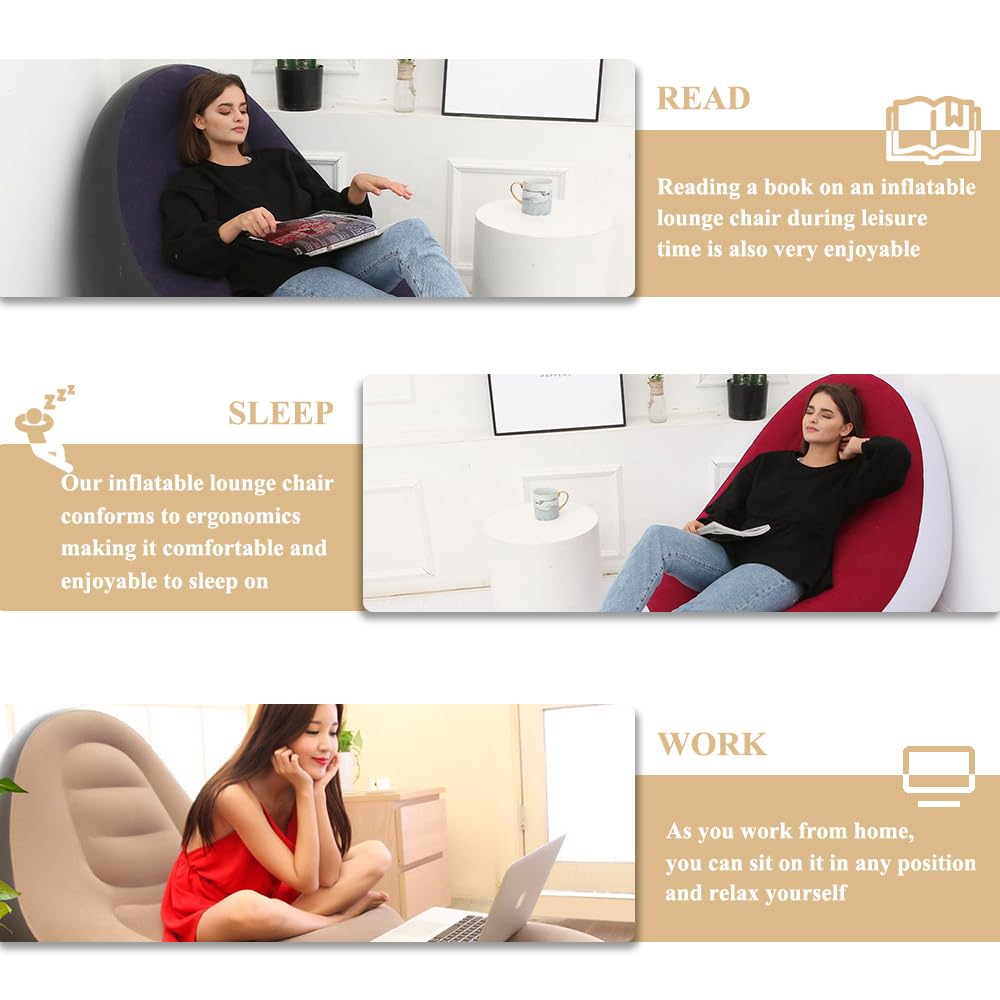 Fotoliu premium confortabil, cu suport pentru picioare, invelis catifelat