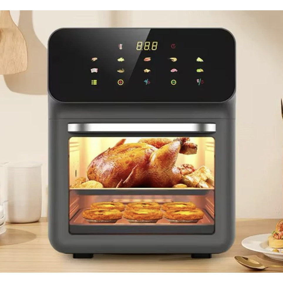 Friteuza cu aer cald , Airfryer, 12L, 10 programe, multifunctional, temperatura ajustabila, ecran cu touch screen