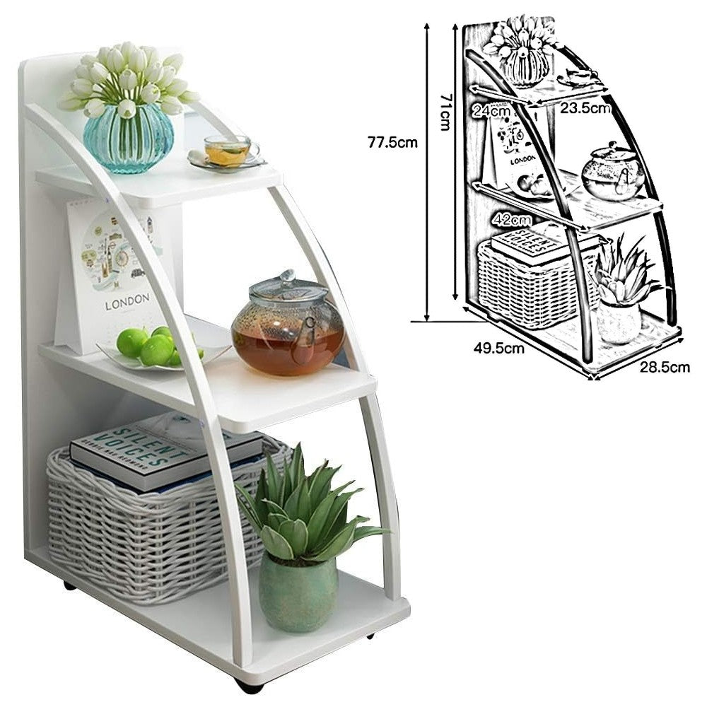 Masa laterala pentru canapea din PVC pentru living, 77.5 x 28.5 x 49.5cm