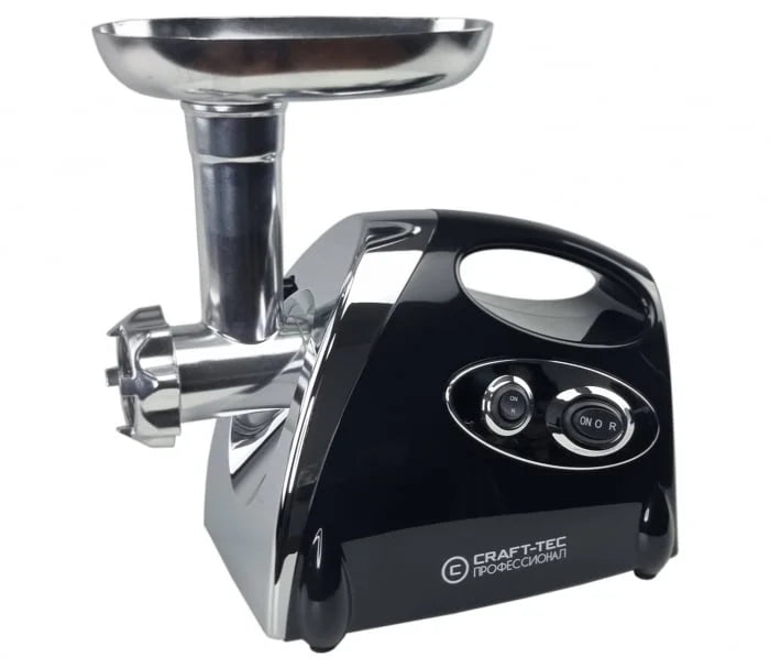 Masina de tocat carne Craft-Tec 3800W, Accesorii rosii, carnati, chiftele, 3 site, functia revers, motor cupru