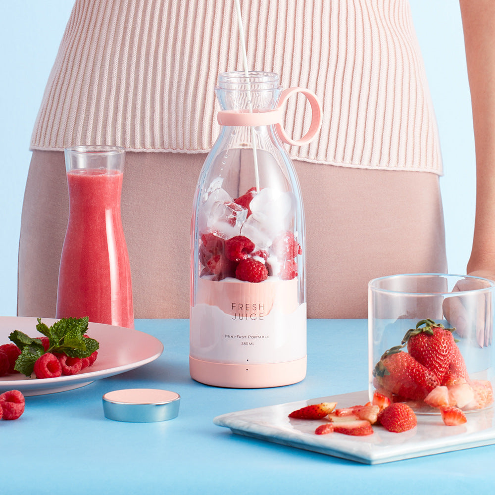 Mini Blender portabil - Smoothie & Shake, incarcare usb 6 Lame otel Inoxidabil, 380 ml