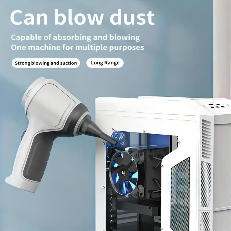 Mini aspirator portabil 3 în 1, cu acumulator si încărcare prin USB