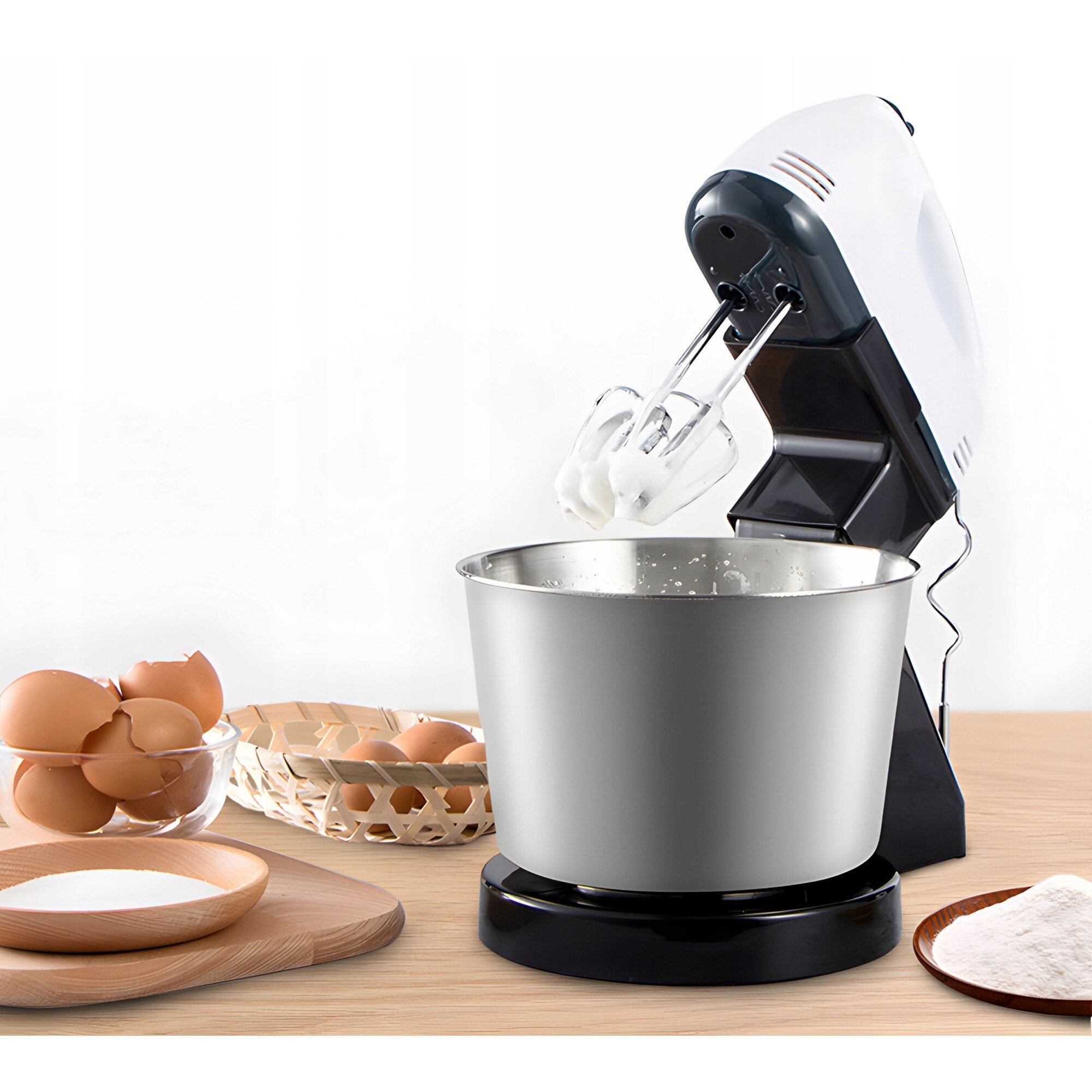 Mixer cu bol din inox, putere 350 W, 2L, inox, 7 trepte de Viteze