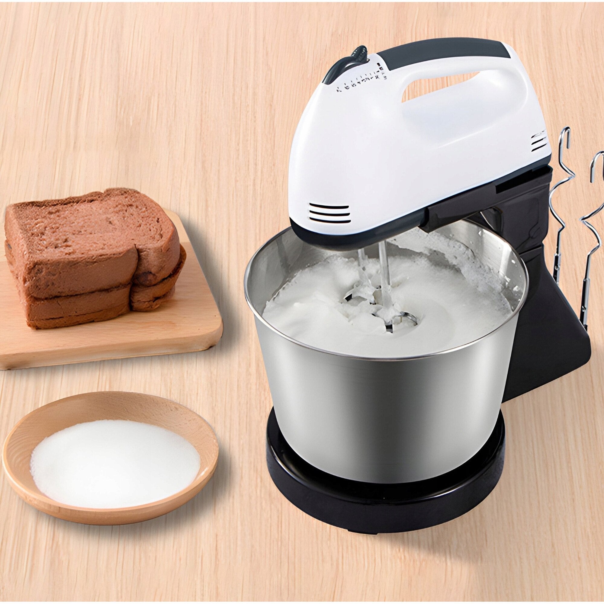 Mixer cu bol din inox, putere 350 W, 2L, inox, 7 trepte de Viteze