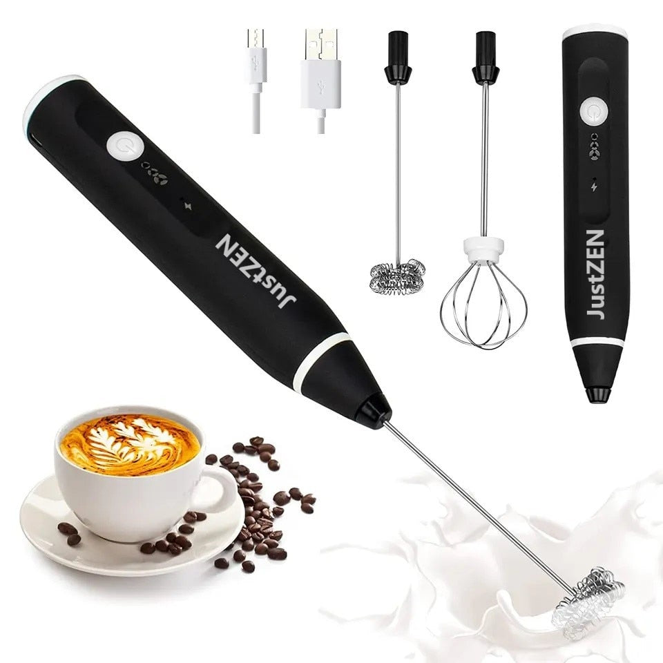 Mixer frappe cu 2 capete, 3 trepte de viteza,acumulator reincarcabil USB super portabil