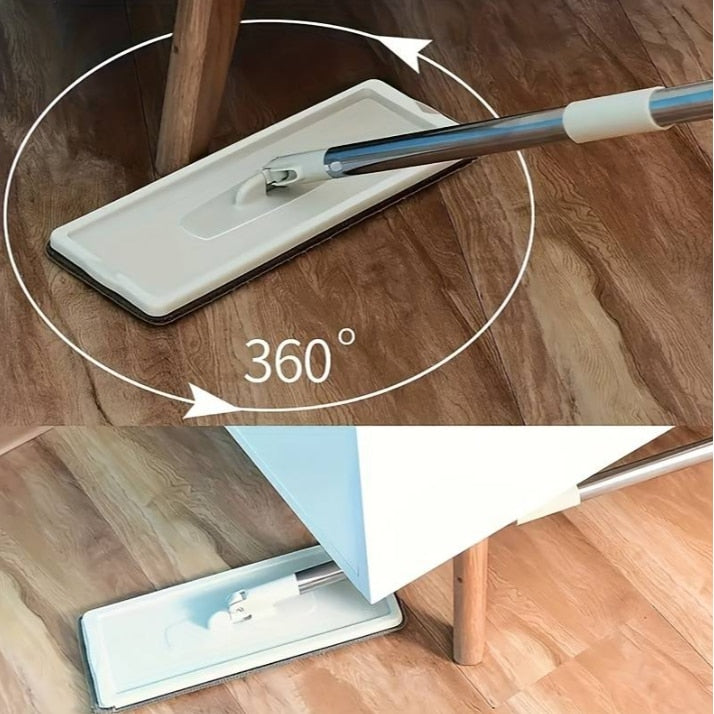 Mop profesional cu doua cuve de spalare si uscare + 2 rezerve cadou