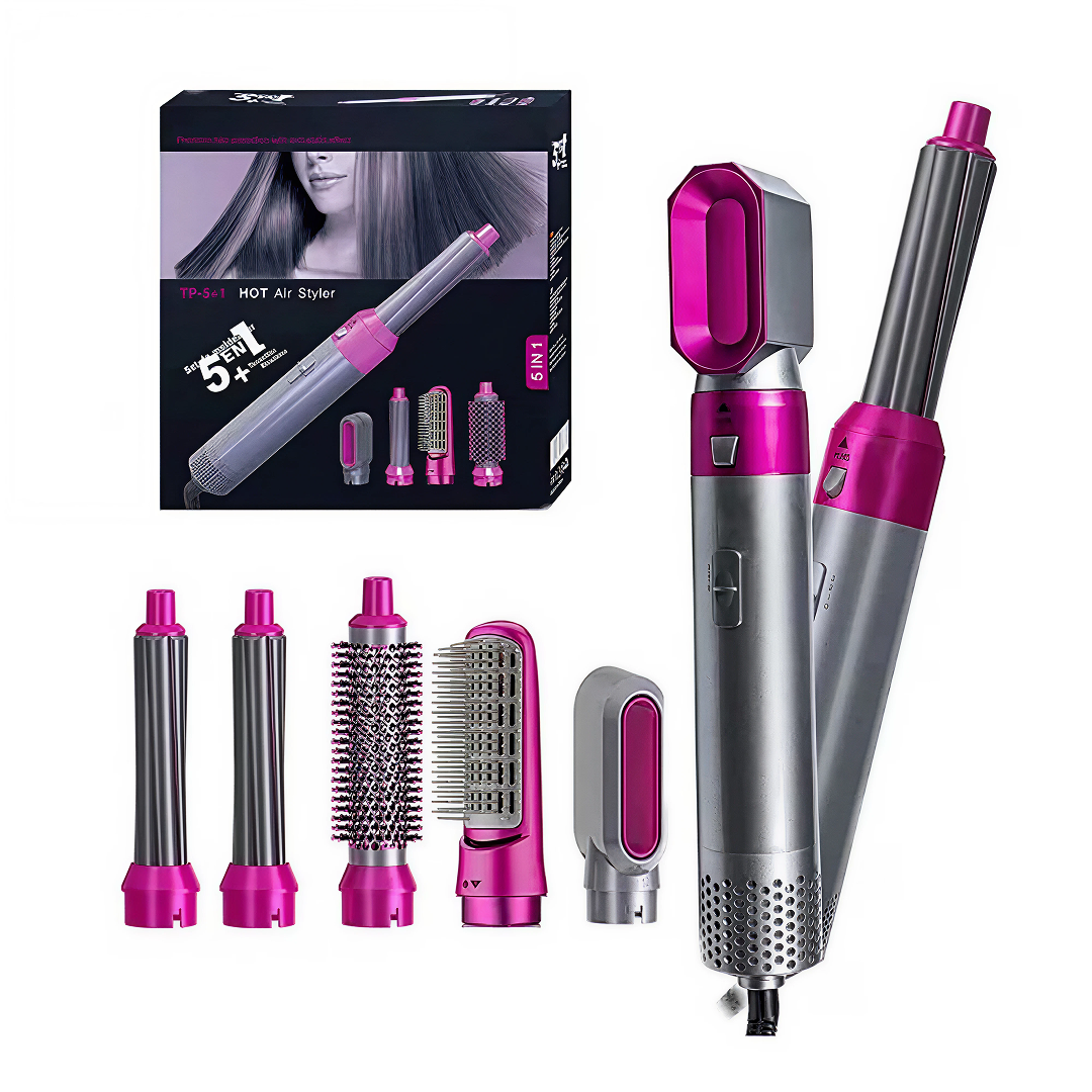 Multistyler Airwrap Hot Air Styler 5 in 1, ondulator, uscator, accesorii