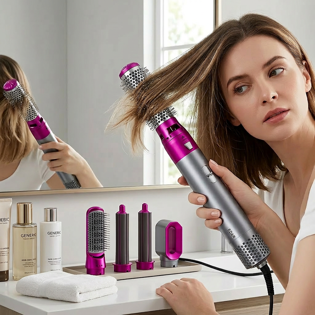 Multistyler Airwrap Hot Air Styler 5 in 1, ondulator, uscator, accesorii
