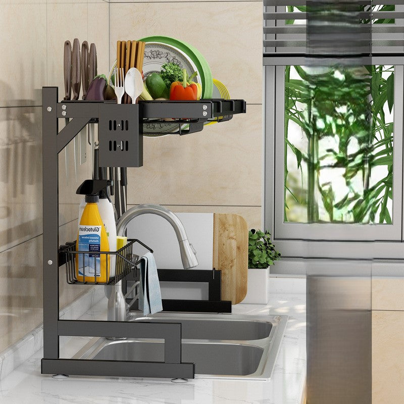 Organizator chiuveta pentru uscat vasele, otel inoxidabil