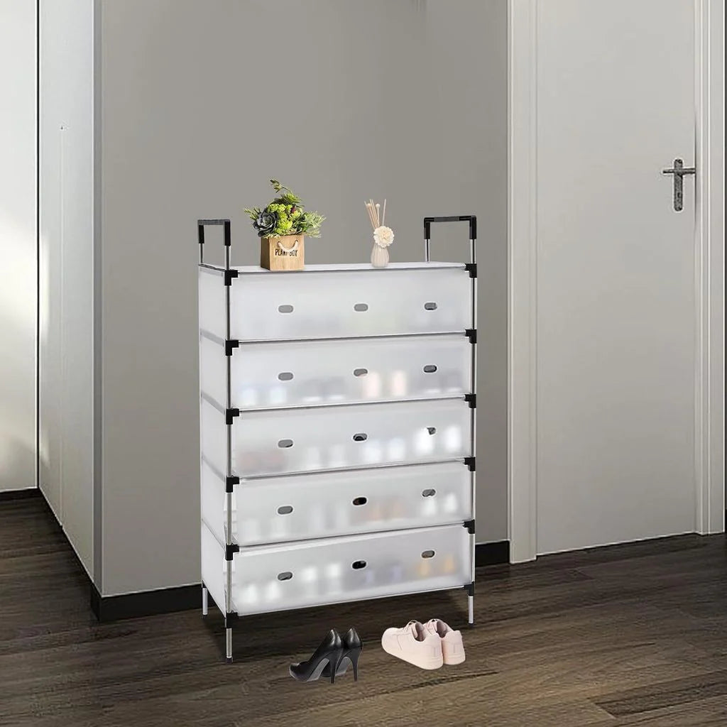 Raft pliabil pentru pantofi cu 4, 5 sau 6 etaje, design modern, stabil și multifuncțional
