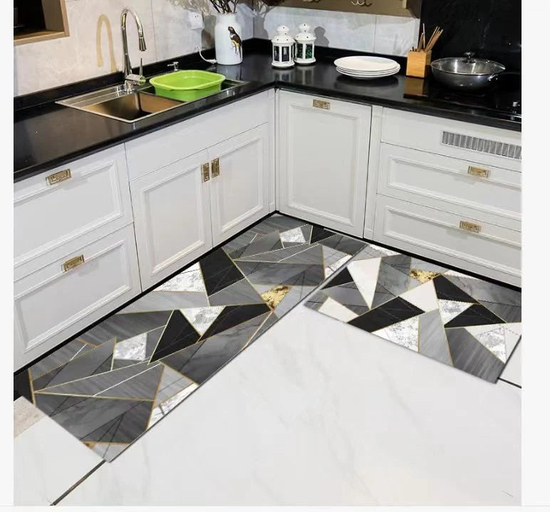 Set 2 covoare de bucatarie, antiderapant, 50x60cm, 50x120cm