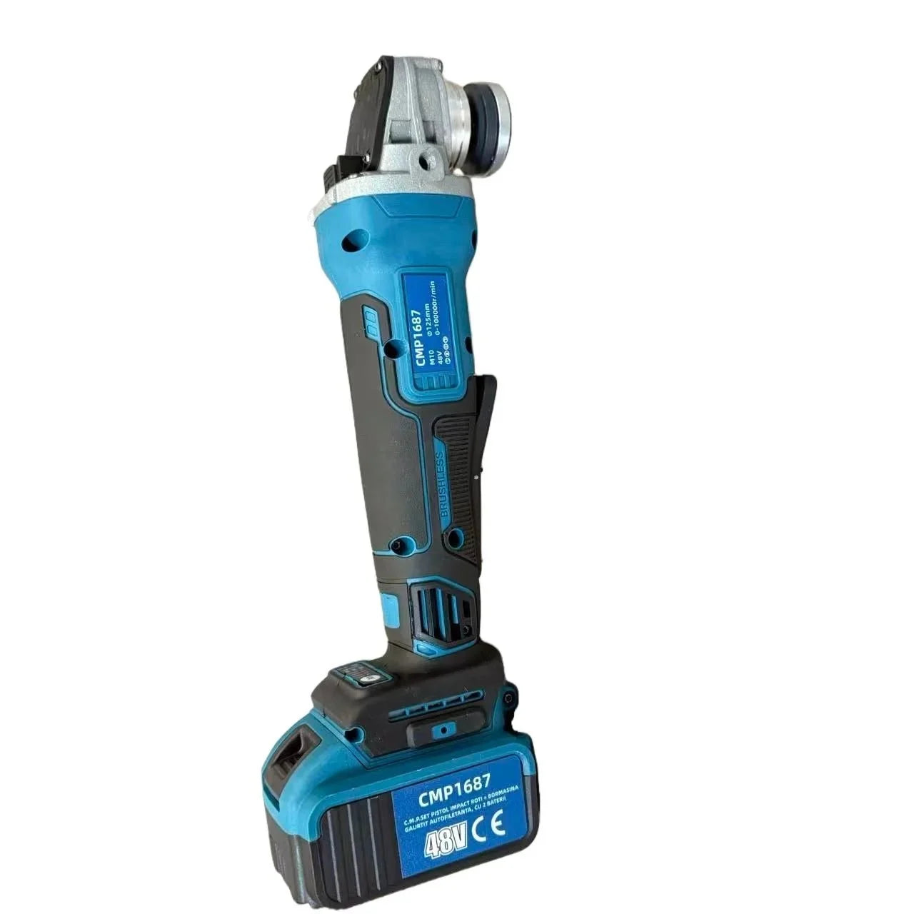 Set Trusa autofiletanta cu percutie si Flex Polizor unghiular 125MM, 2 acumulatori 48V, 8Ah,valiza transport CAMPION PROFESSIONAL
