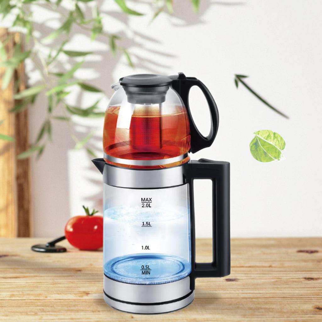 Set fierbator electric + ceainic, 2.2L, 1500W