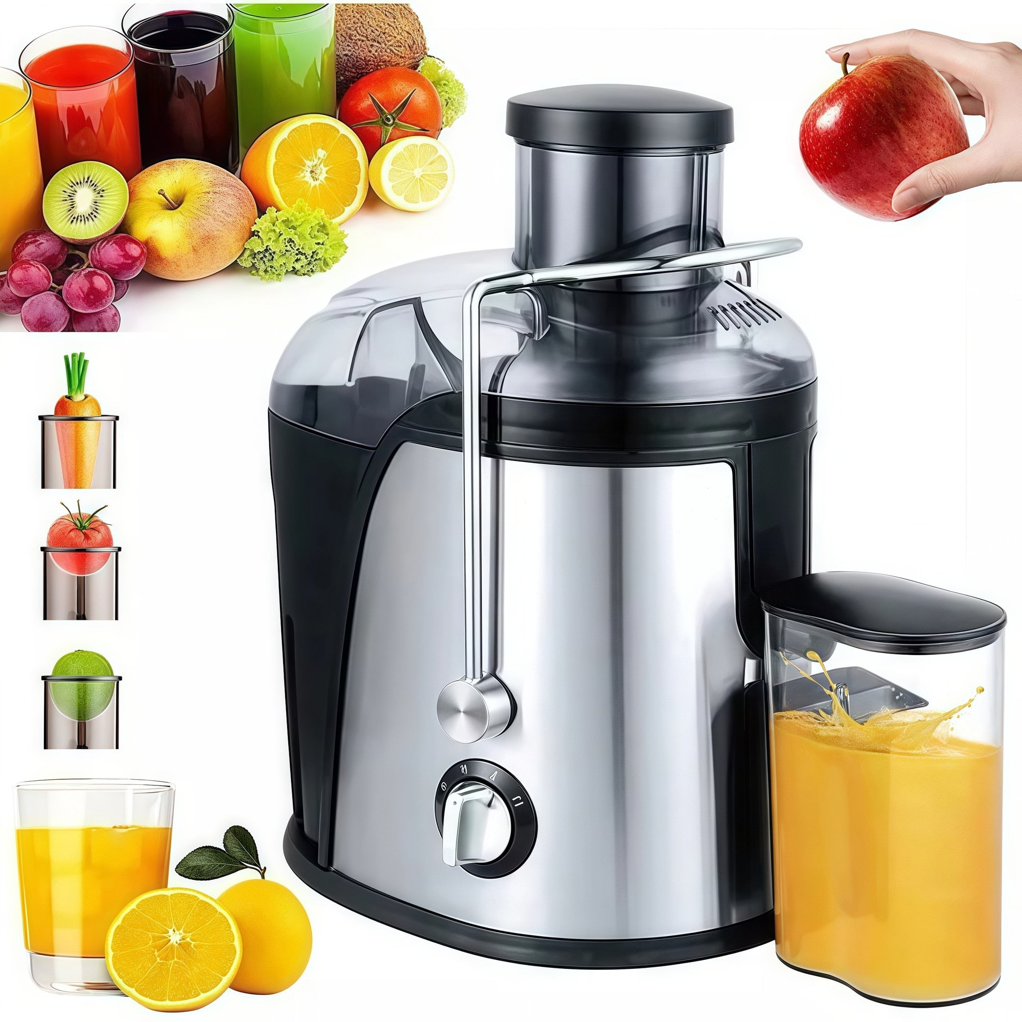 Storcător / Separator de Fructe 600 ml, 800 W