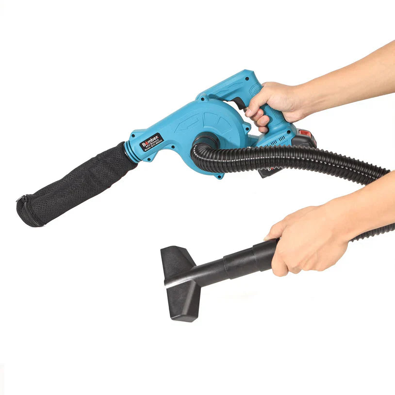 Suflantă Frunze fără Fir , 2 Acumulatori 48V, 2 în 1 Suflare și Aspirare Frunze, Praf, Zăpadă, 19000 RPM