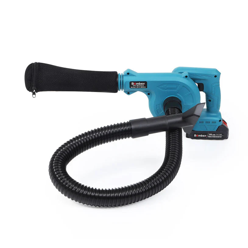 Suflantă Frunze fără Fir , 2 Acumulatori 48V, 2 în 1 Suflare și Aspirare Frunze, Praf, Zăpadă, 19000 RPM