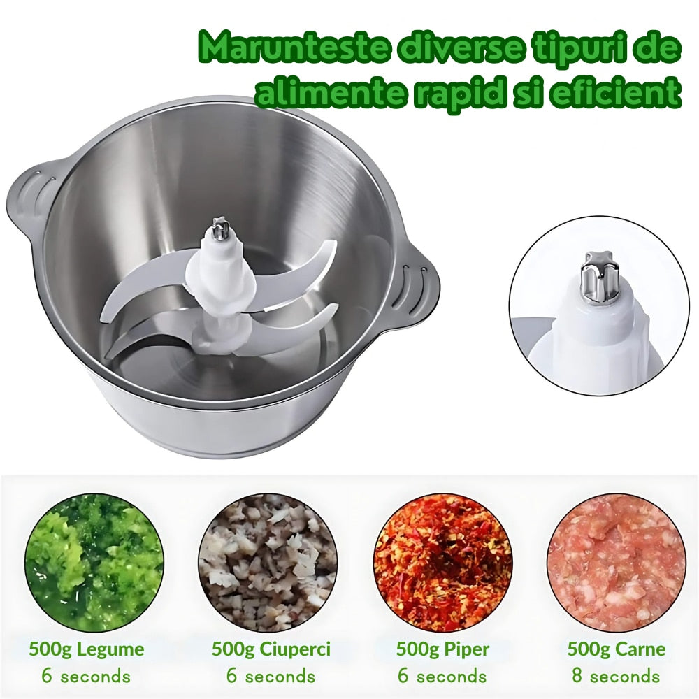 Tocator Electric cu Vas din Inox, Capacitate 3L
