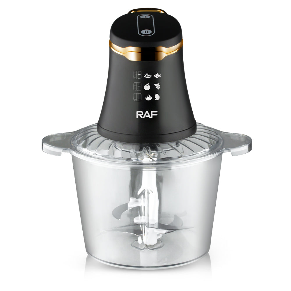 Tocator electric multifunctional RAF R7041 Smart Pulse 800W, bol 3L, 4 lame, 2 viteze, pentru carne si legume