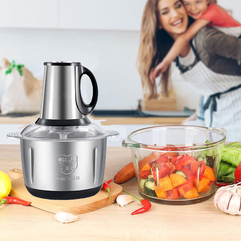 Tocator electric profesional ,capacitate 5 Litri, 500W, vas din inox , 5 lame