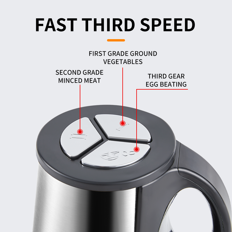 Tocator electric profesional ,capacitate 5 Litri, 500W, vas din inox , 5 lame