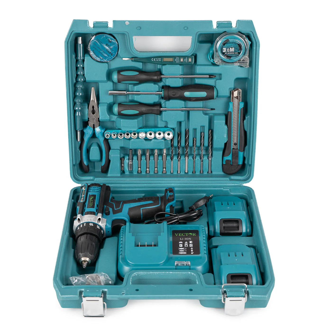 Trusa Bormasina 36V, cu 2 acumulatori si incarcator, + 37 Accesorii